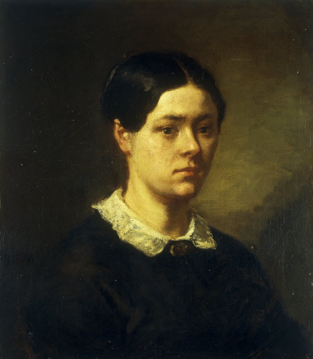 Madame J.F. Milletin muotokuva, n. 1844 tekijältä Jean Francois Millet