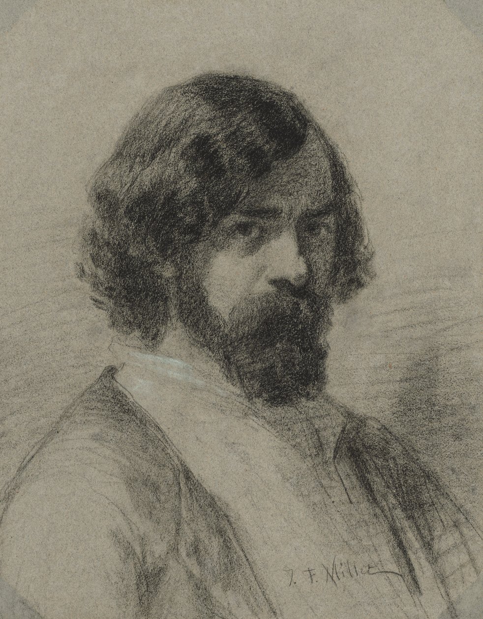 Narcissus Virgil Diaz de la Peñan muotokuva, 1848. tekijältä Jean Francois Millet