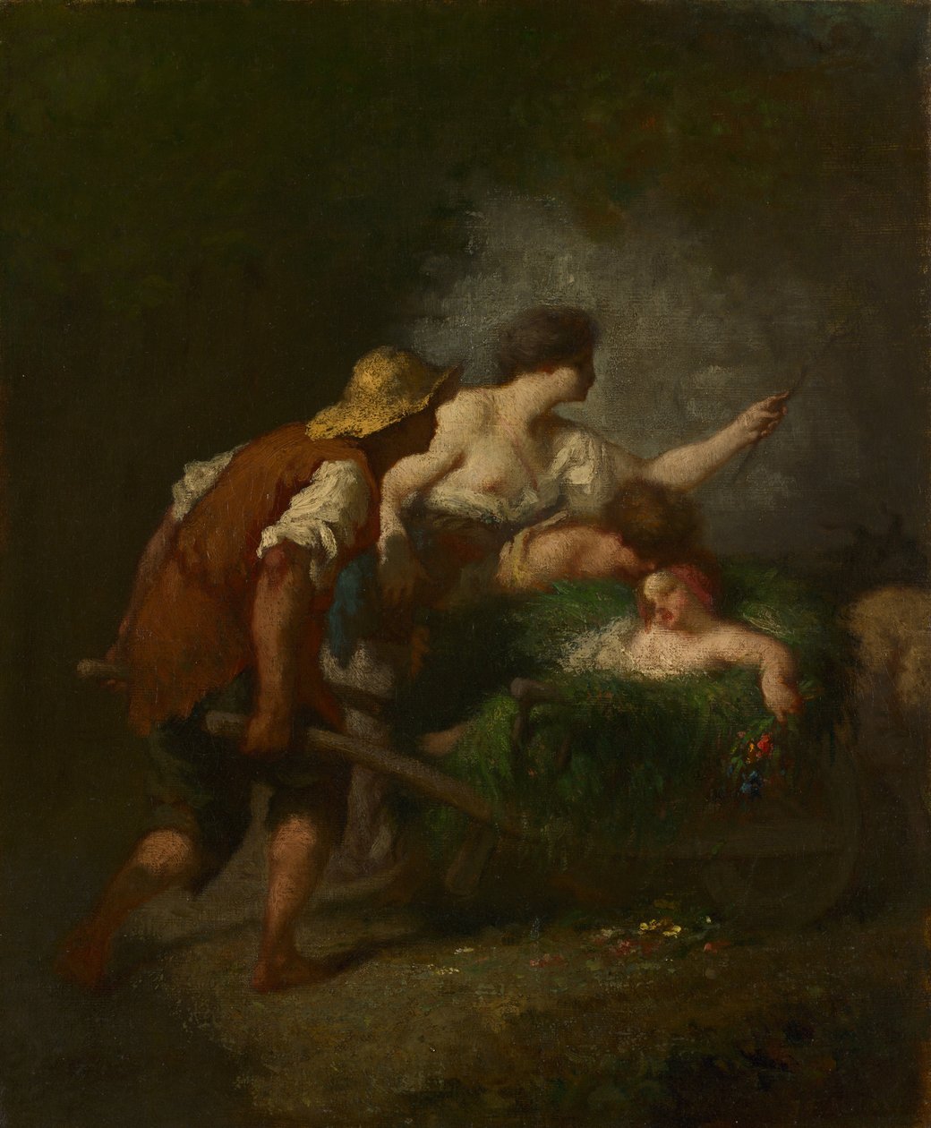 Paluu kentiltä, n. 1846-1847 tekijältä Jean Francois Millet