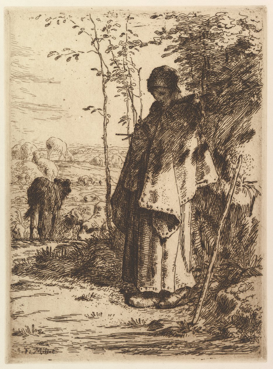 Paimenneulonta, 1862. tekijältä Jean Francois Millet
