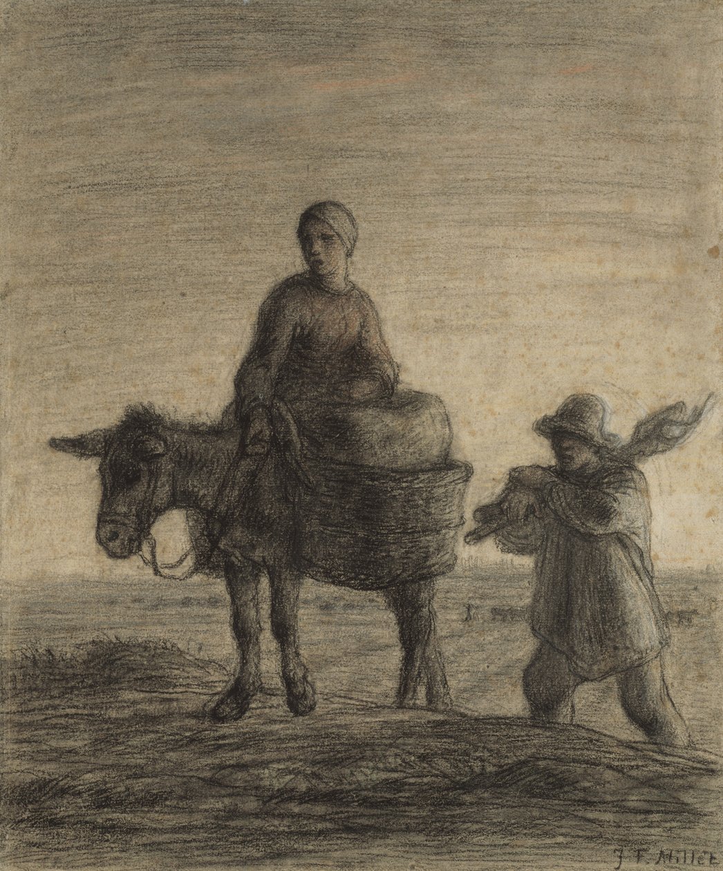 Työhön lähtö, 1857 tekijältä Jean Francois Millet