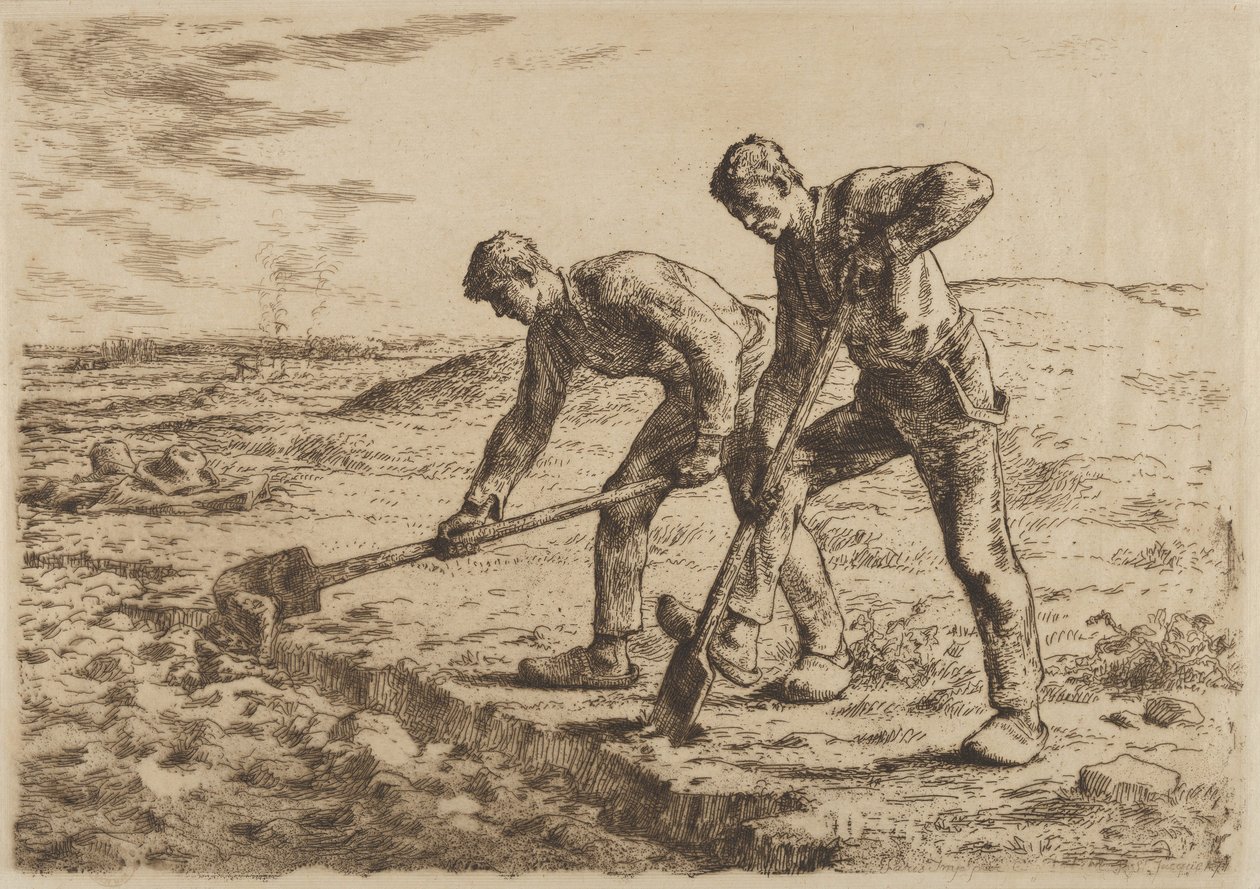 Diggers, 1814-75 tekijältä Jean Francois Millet
