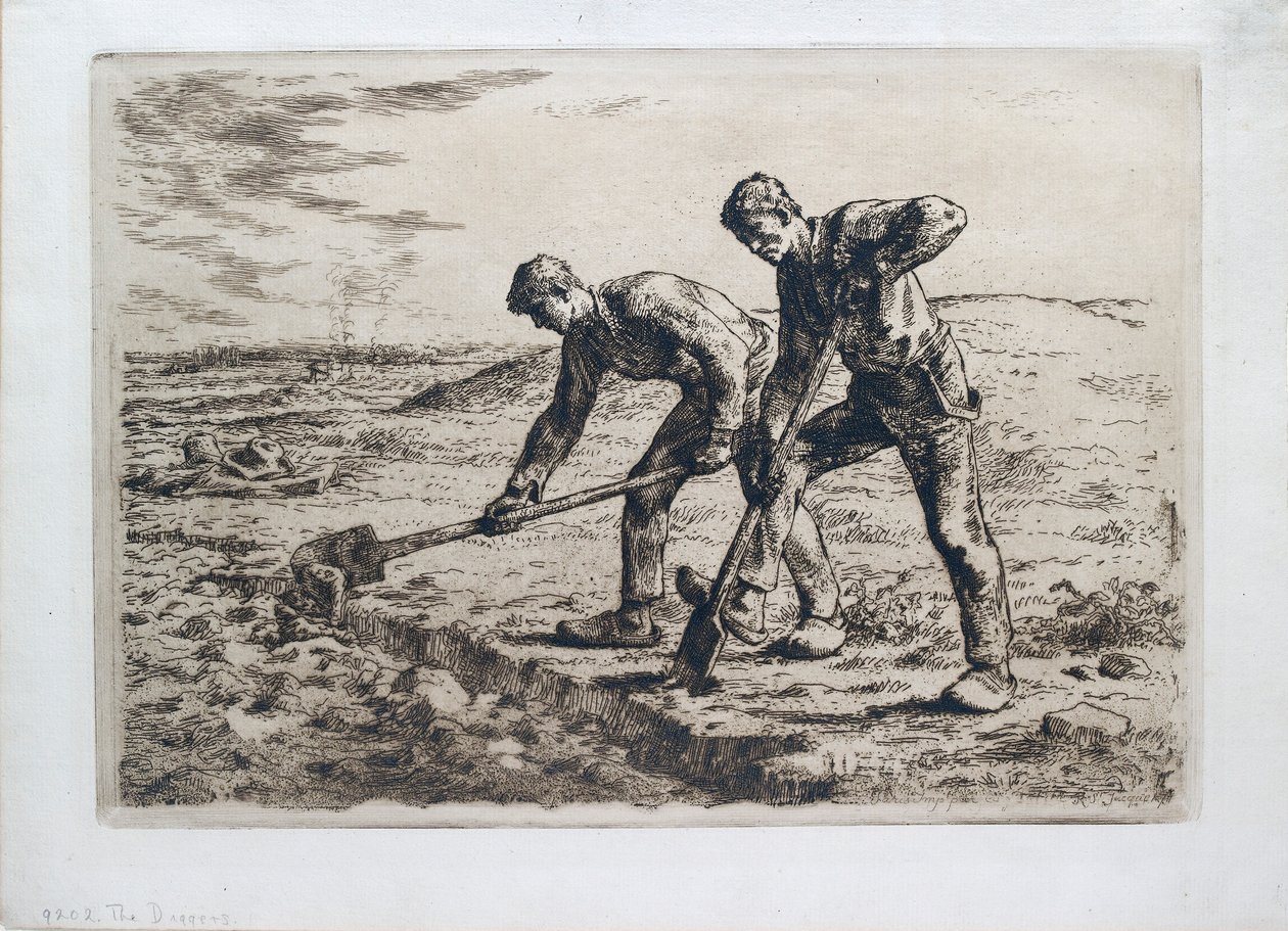 Diggers, 1855-1856 tekijältä Jean Francois Millet