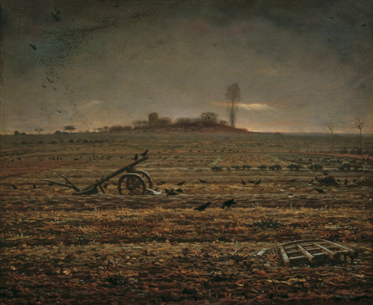Chaillyn tasango äkeellä ja auralla, 1862. tekijältä Jean Francois Millet