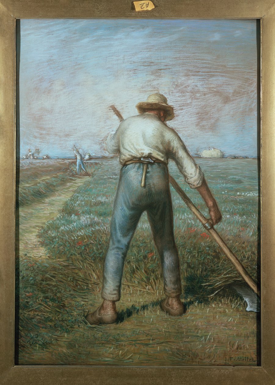 Viikatemies, n. 1866-68 tekijältä Jean Francois Millet