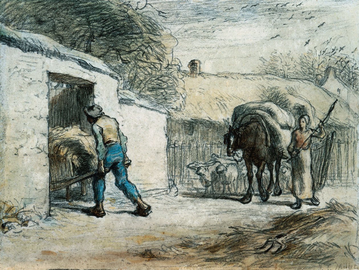 Paluu kentältä tekijältä Jean Francois Millet