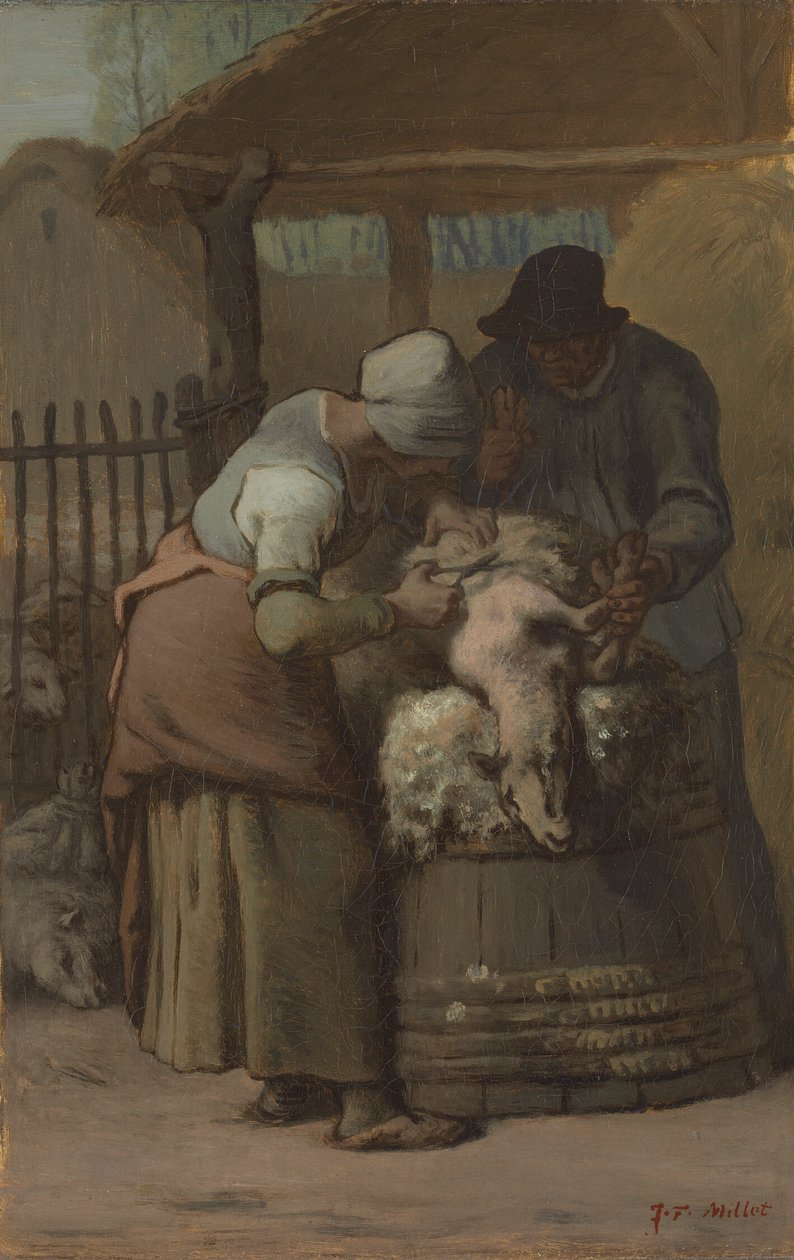 Lampaiden leikkaajat tekijältä Jean Francois Millet