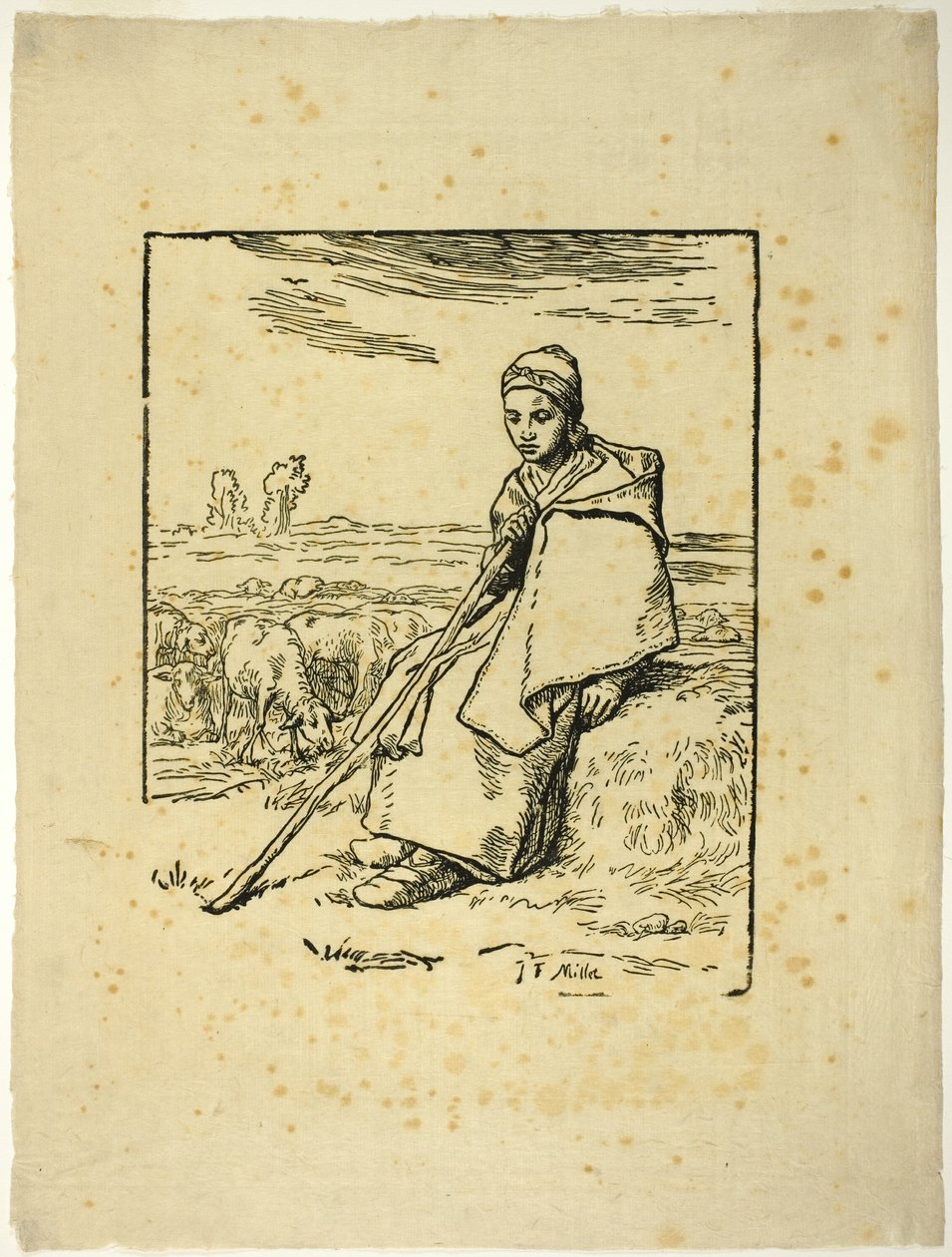 Paimentar tekijältä Jean Francois Millet