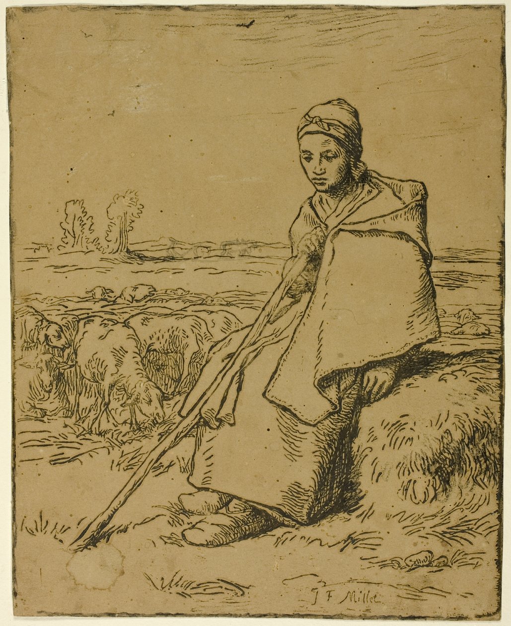 Paimentar tekijältä Jean Francois Millet