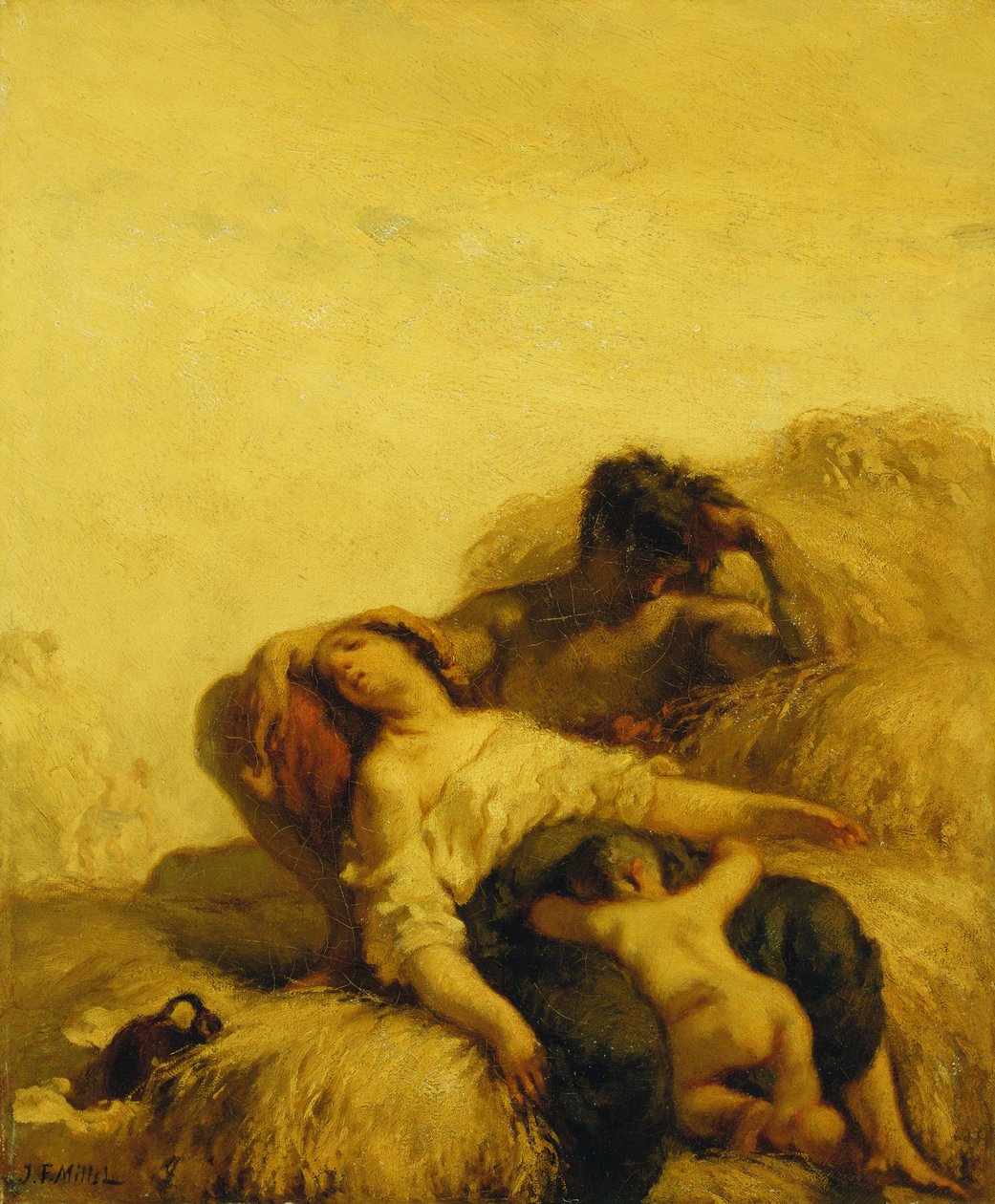 Sleeping Reapers; Sleeping Reapers, n. 1847-48 tekijältä Jean Francois Millet