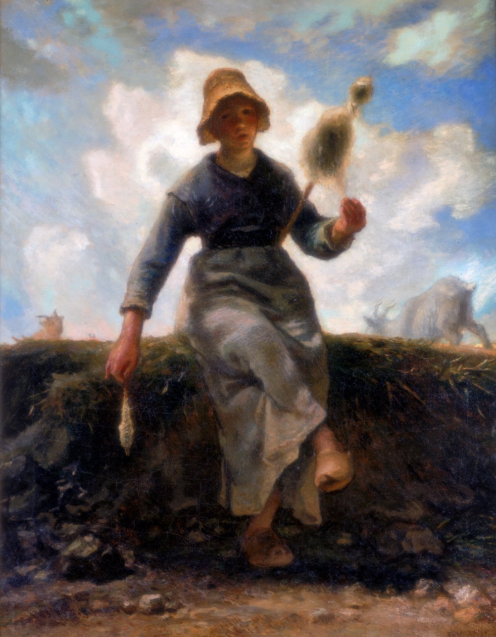 Spinner, Auvergnen vuohipaimen, 1868-1869 tekijältä Jean Francois Millet