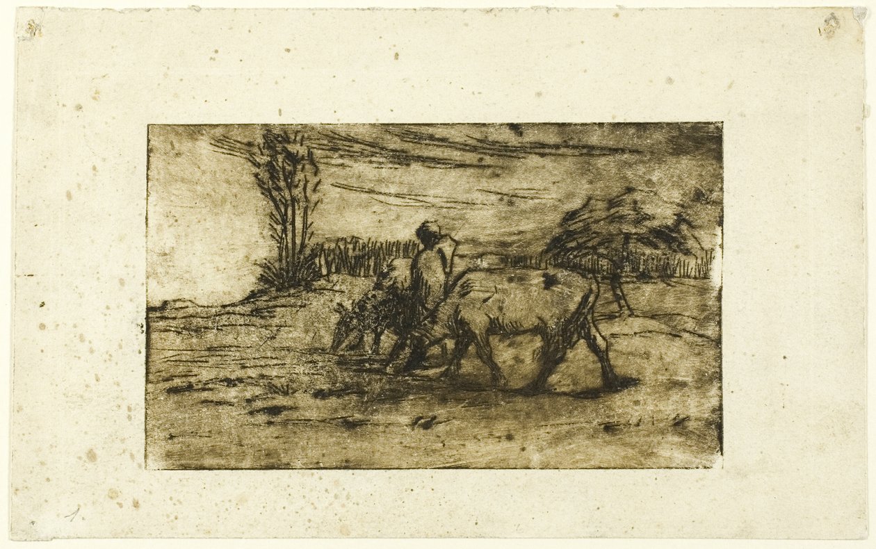 Kaksi lehmää tekijältä Jean Francois Millet
