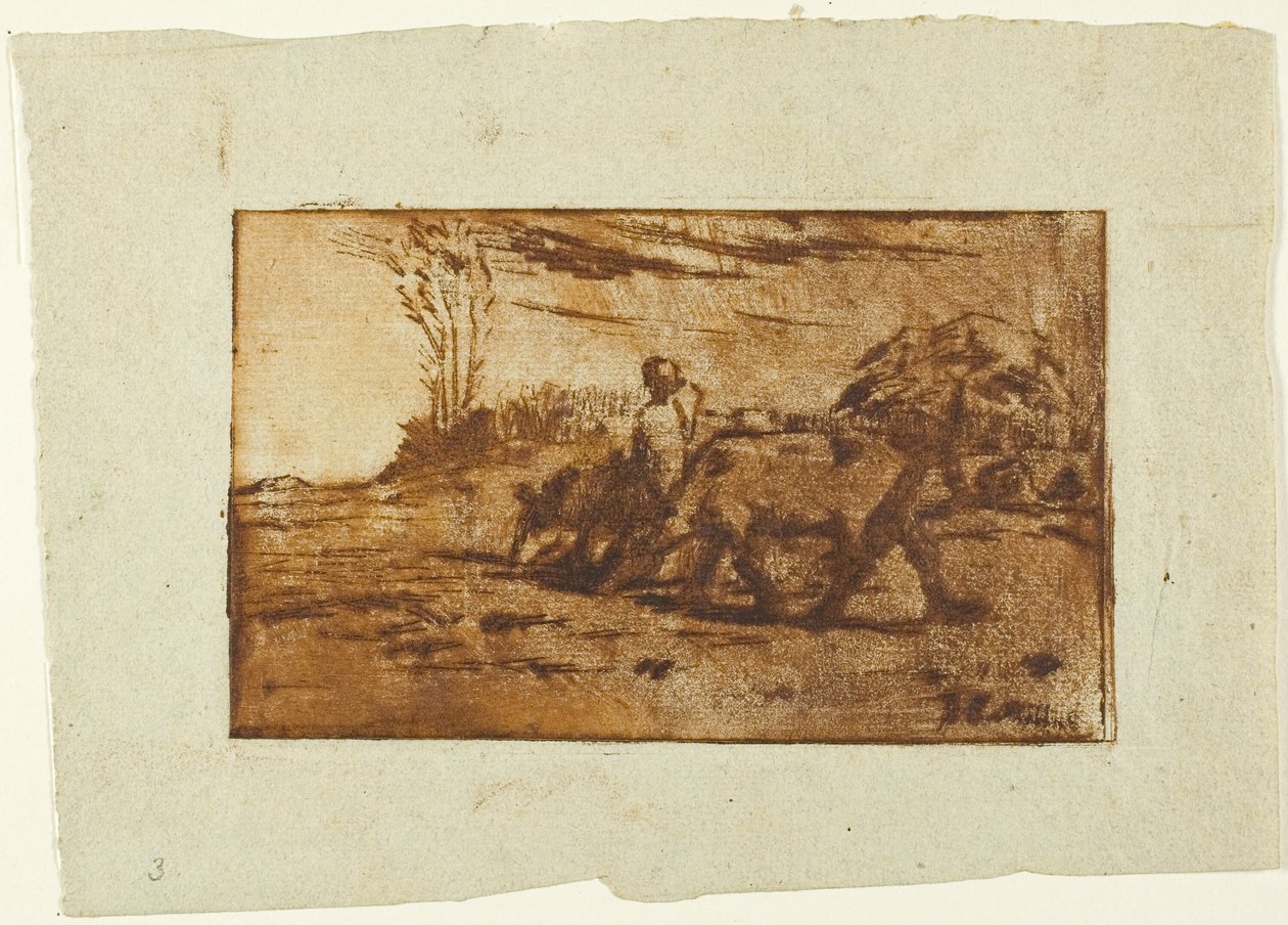 Kaksi lehmää tekijältä Jean Francois Millet