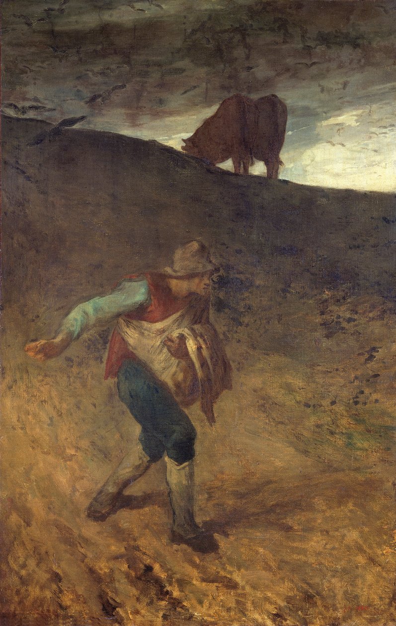 "Kylväjä", 1847-8 tekijältä Jean Francois Millet