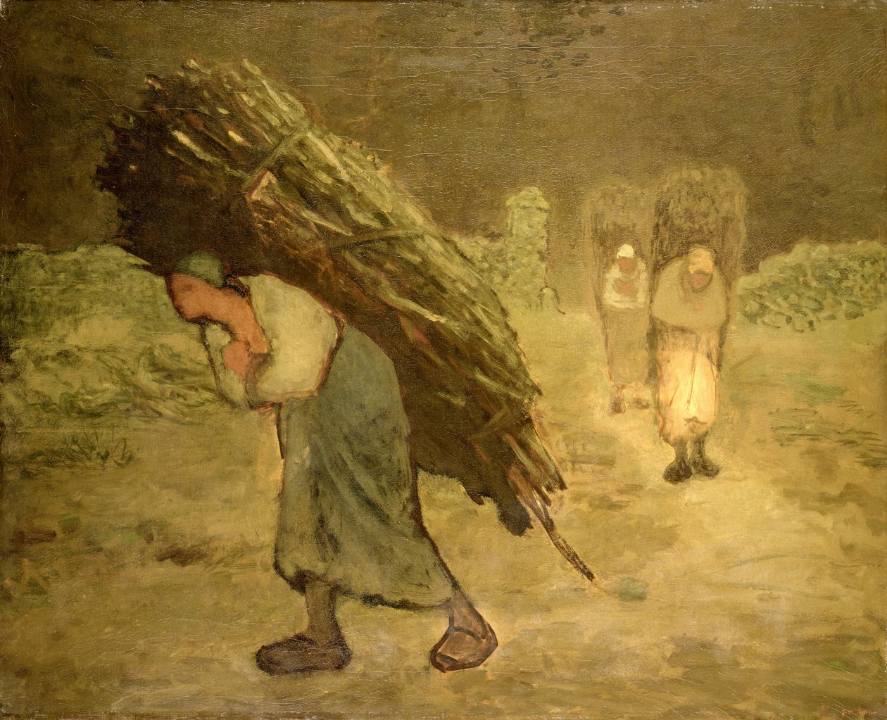 Talvi: Faggot Gatherers tekijältä Jean Francois Millet