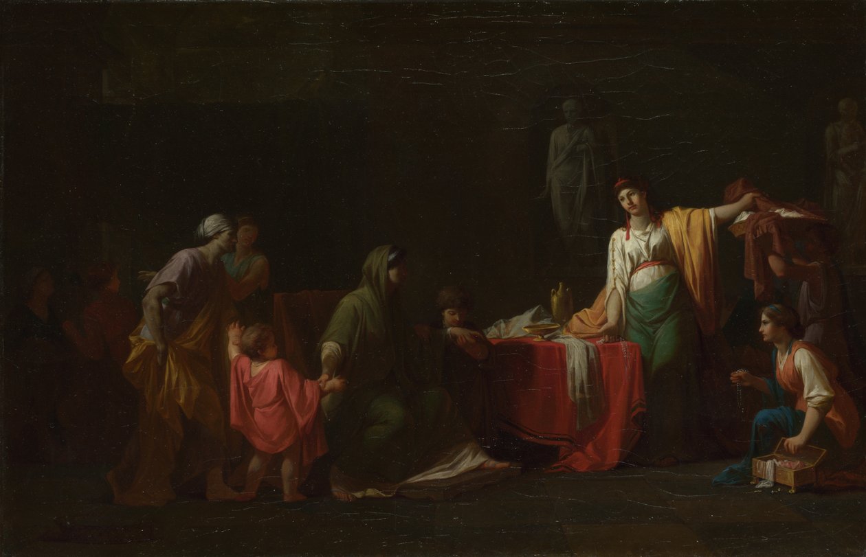 Cornelia, Gracchin äiti, 1781 tekijältä Jean François Pierre Peyron