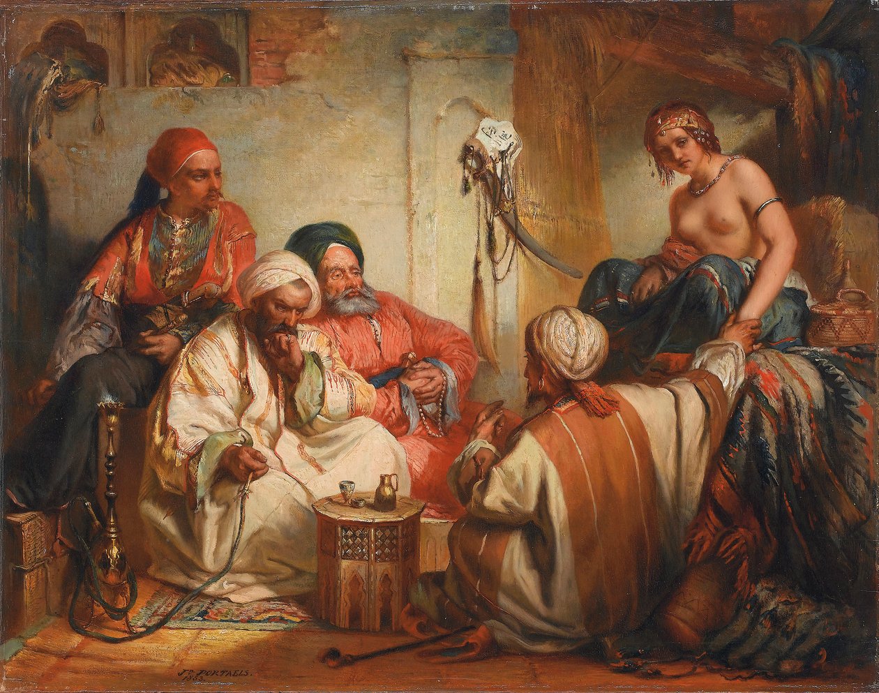 Orjamarkkinat, 1853 tekijältä Jean Francois Portaels