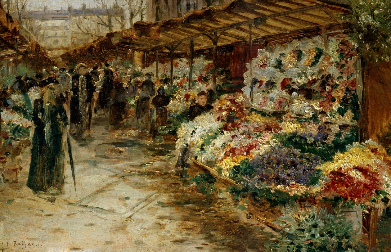 Kukkatori, 1882. tekijältä Jean Francois Raffaelli