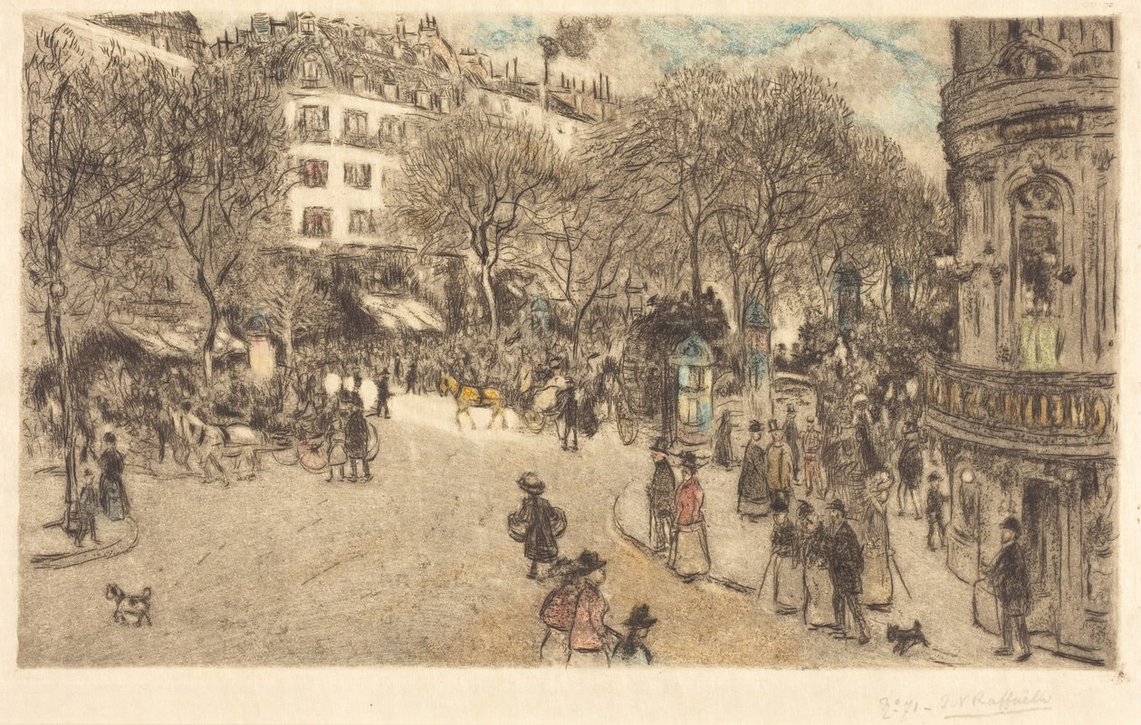 Boulevard des Italiens tekijältä Jean Francois Raffaelli