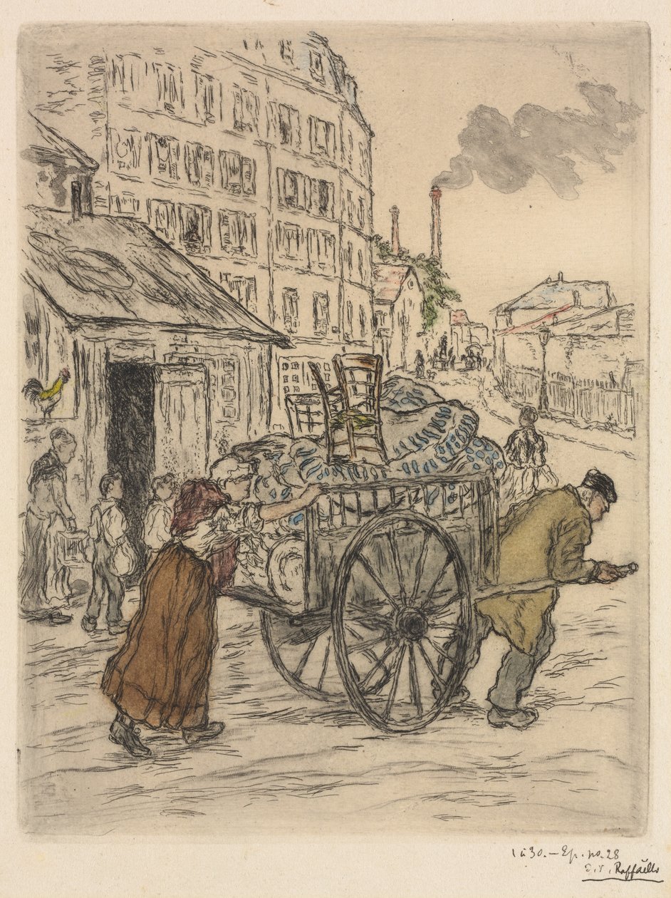 Muutto, 1894. tekijältä Jean Francois Raffaelli