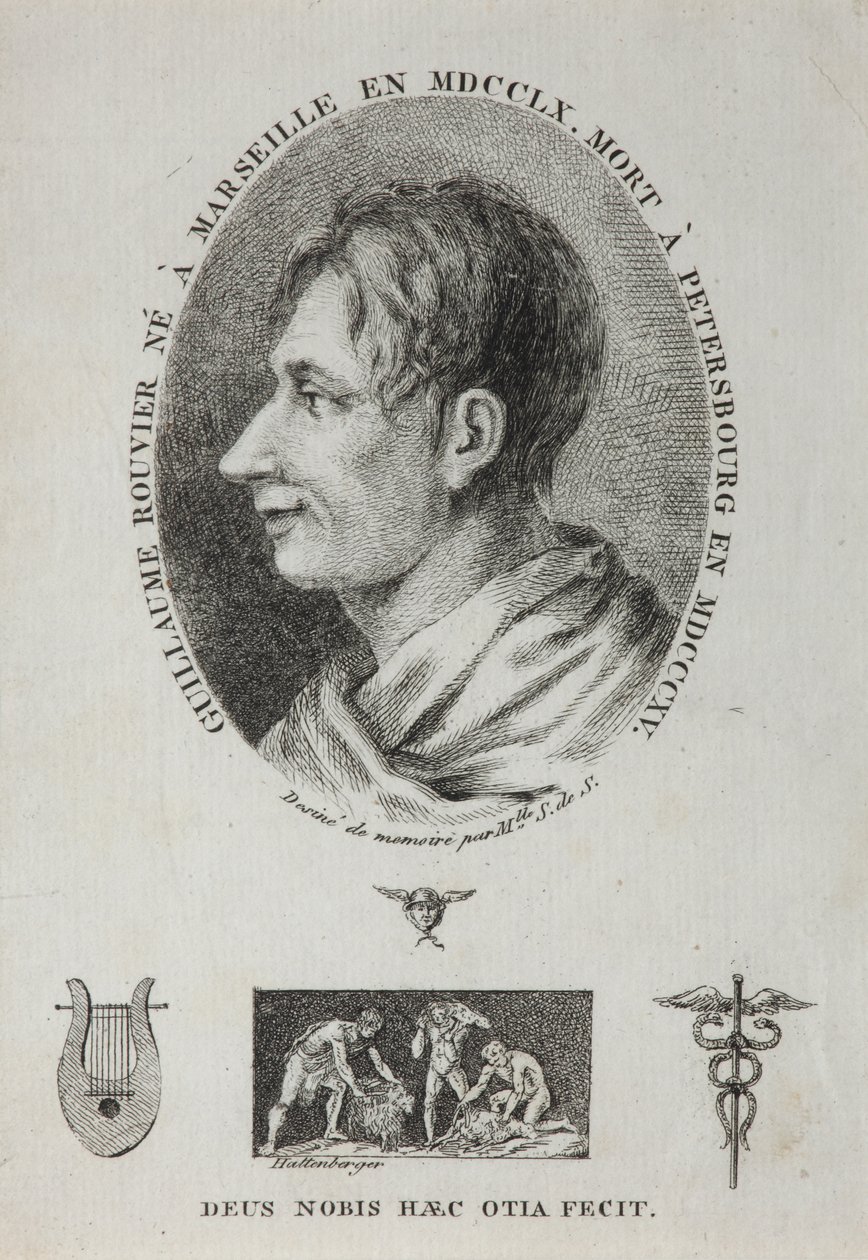 Guillaume Rouvierin muotokuva 1760-1815, 1815 tekijältä Jean Francois Xavier Hattenberger