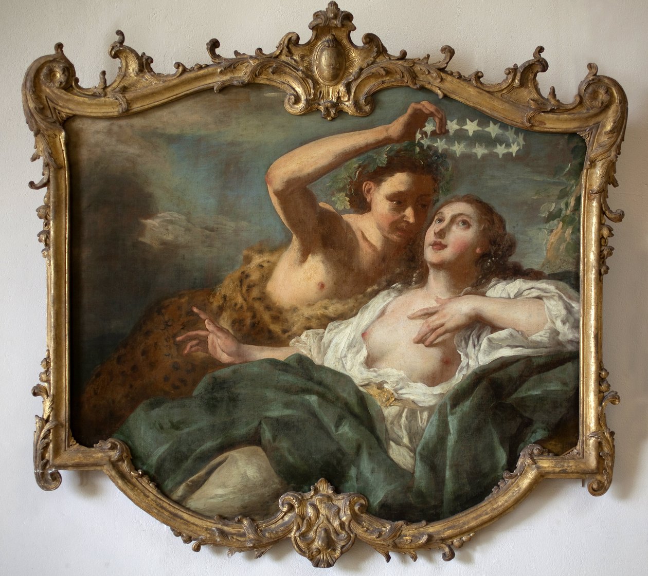 Bacchus ja Ariane. Jean Francois de Troyn (1679-1752) maalaus. Öljy kankaalle tekijältä Jean François de Troy