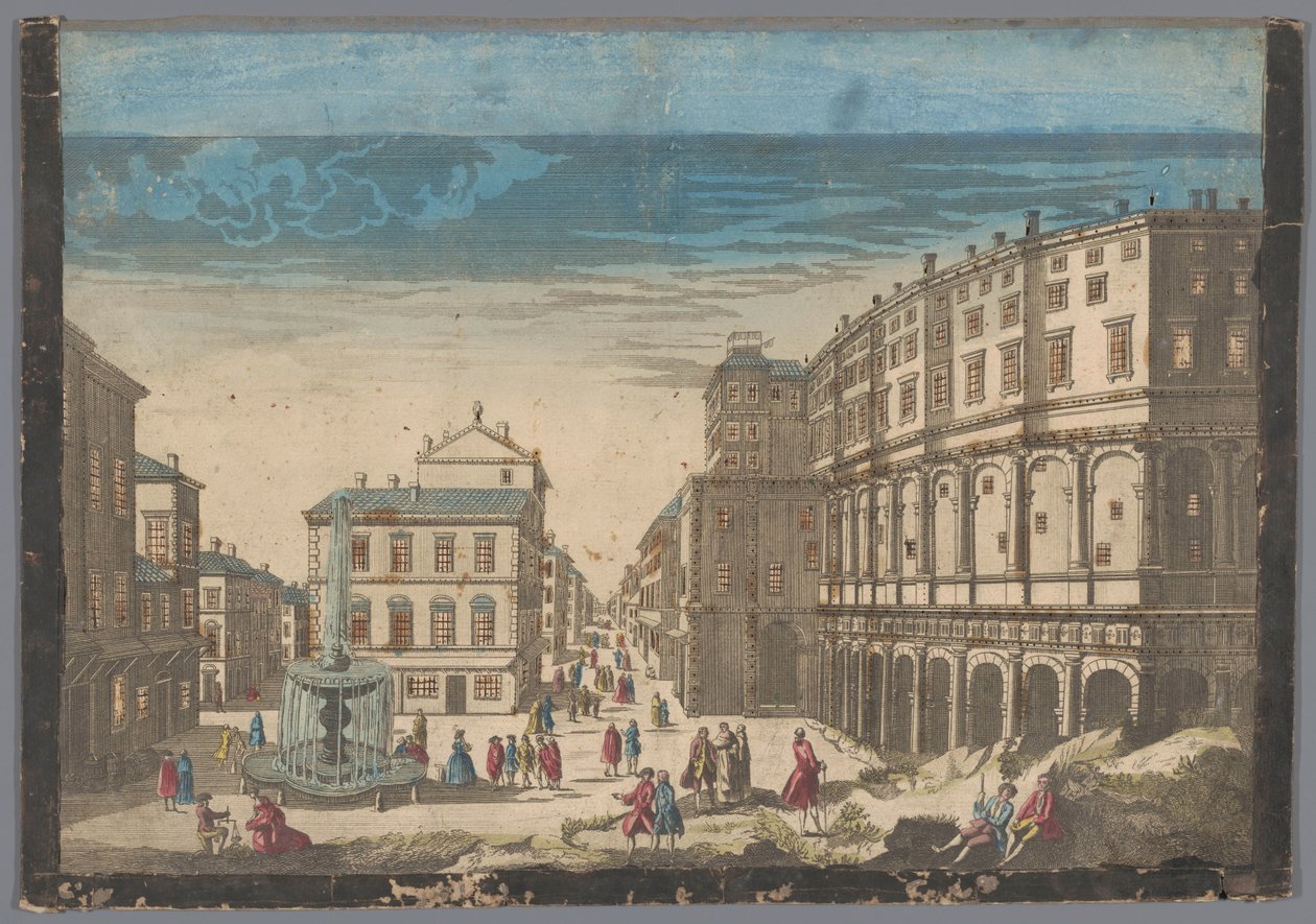 Näkymä Marcellus-teatterista Roomassa tekijältä Jean François Daumont (possibly)