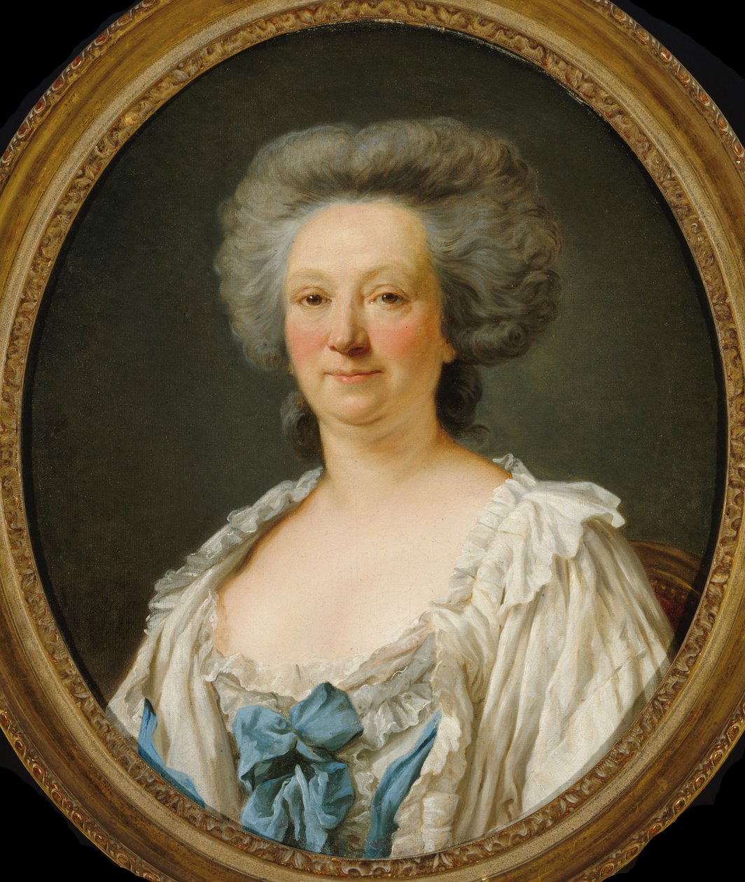 Madame Geoffrinin muotokuva 1699-1777, 1787. tekijältä Jean François Gilles Colson