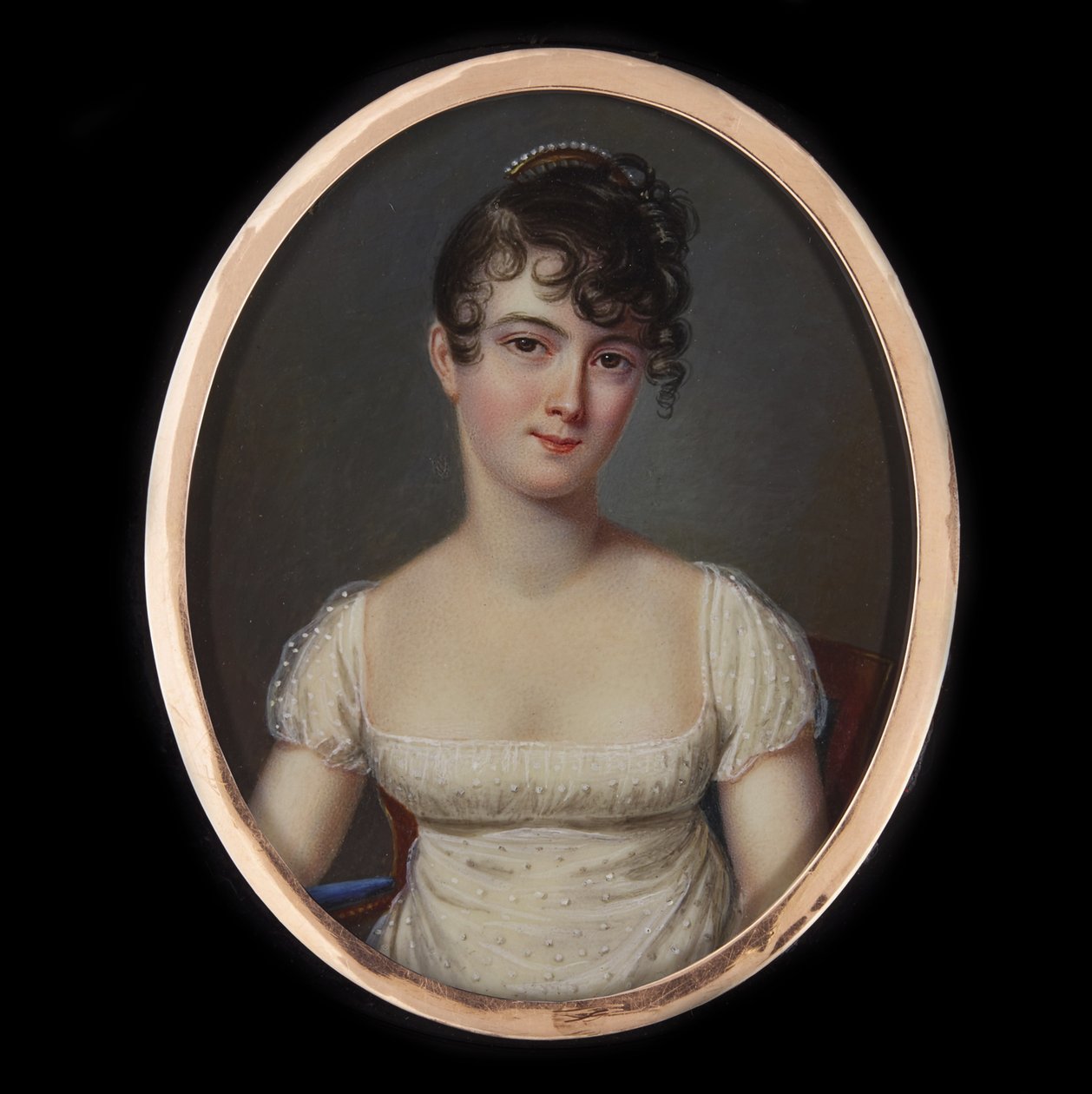 Madame Récamierin muotokuva, syntynyt Julie Bernard 1777-1849, noin 1805. tekijältä Jean François Gérard Fontallard