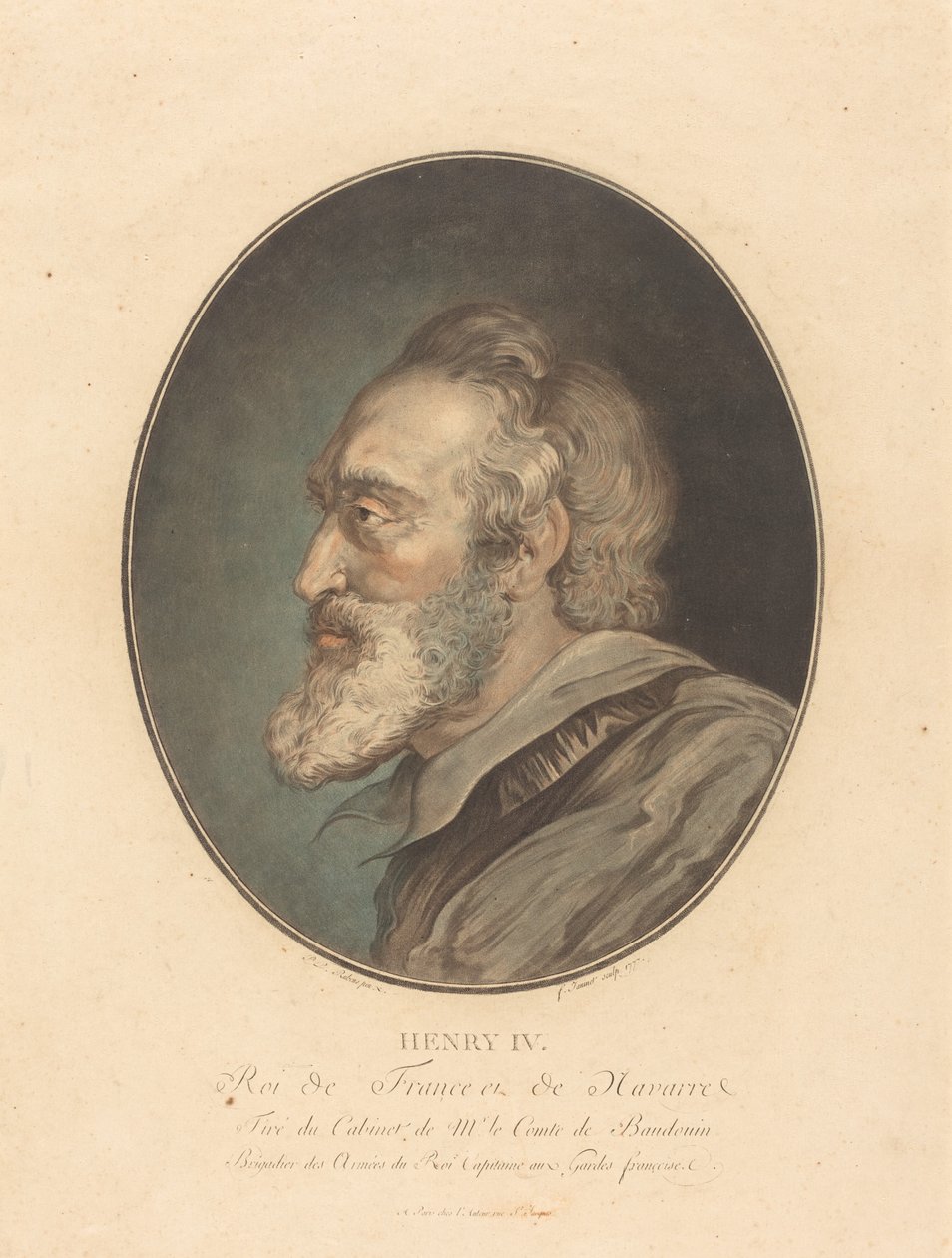 Henrik IV tekijältä Jean François Janinet after Sir Peter Paul Rubens