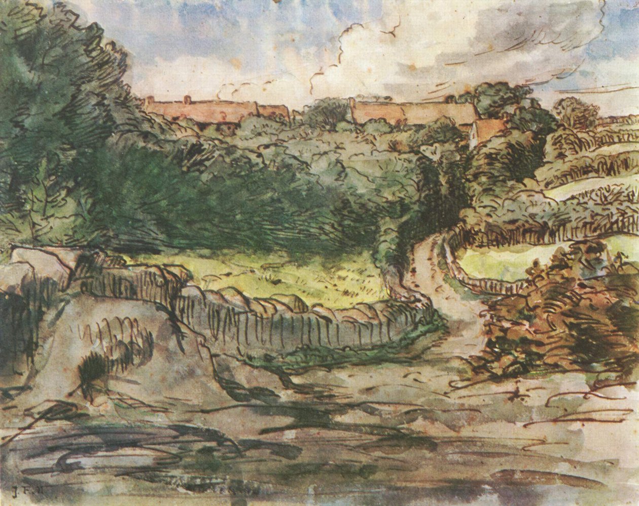 Saksa: Cousinin tila Grévillessä tekijältä Jean Francois Millet