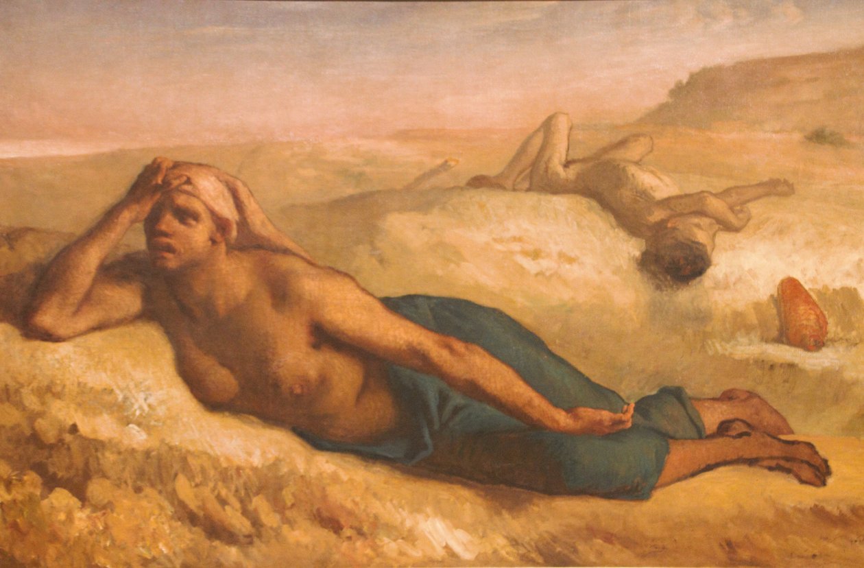 Hagar ja Ismael tekijältä Jean Francois Millet