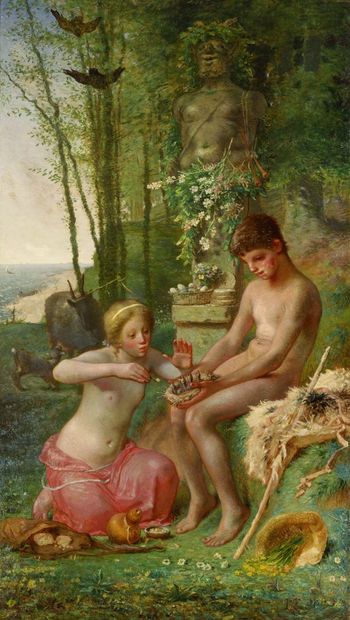 Kevät (Daphnis ja Chloë) tekijältä Jean Francois Millet