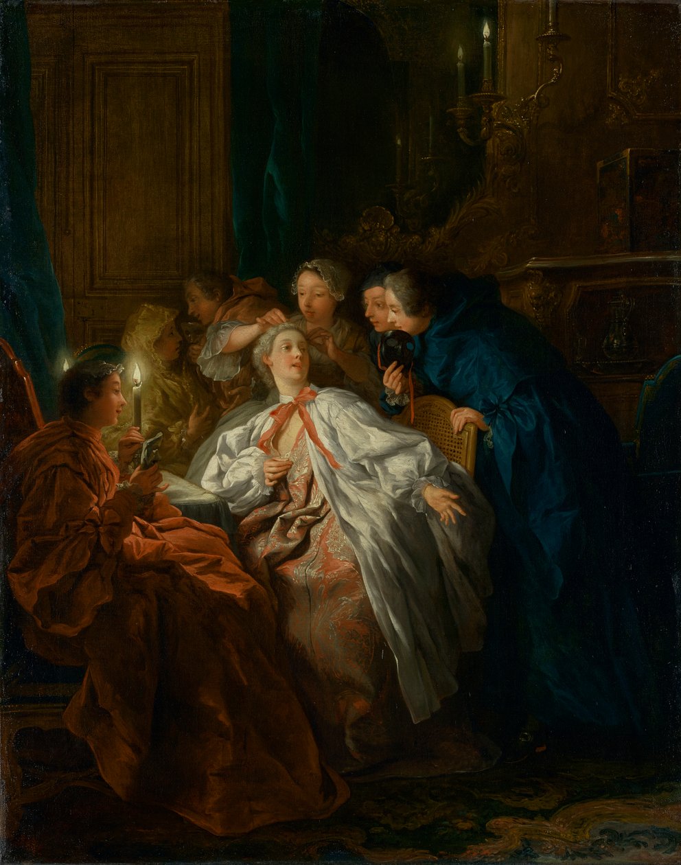 Ennen juhlaa, 1735 tekijältä Jean François de Troy