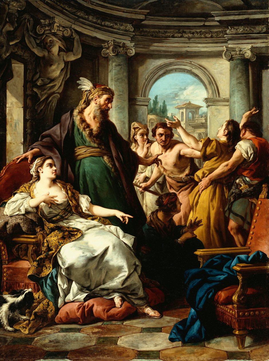 Potifarin vaimo syytti Joosefia, 1745 tekijältä Jean François de Troy