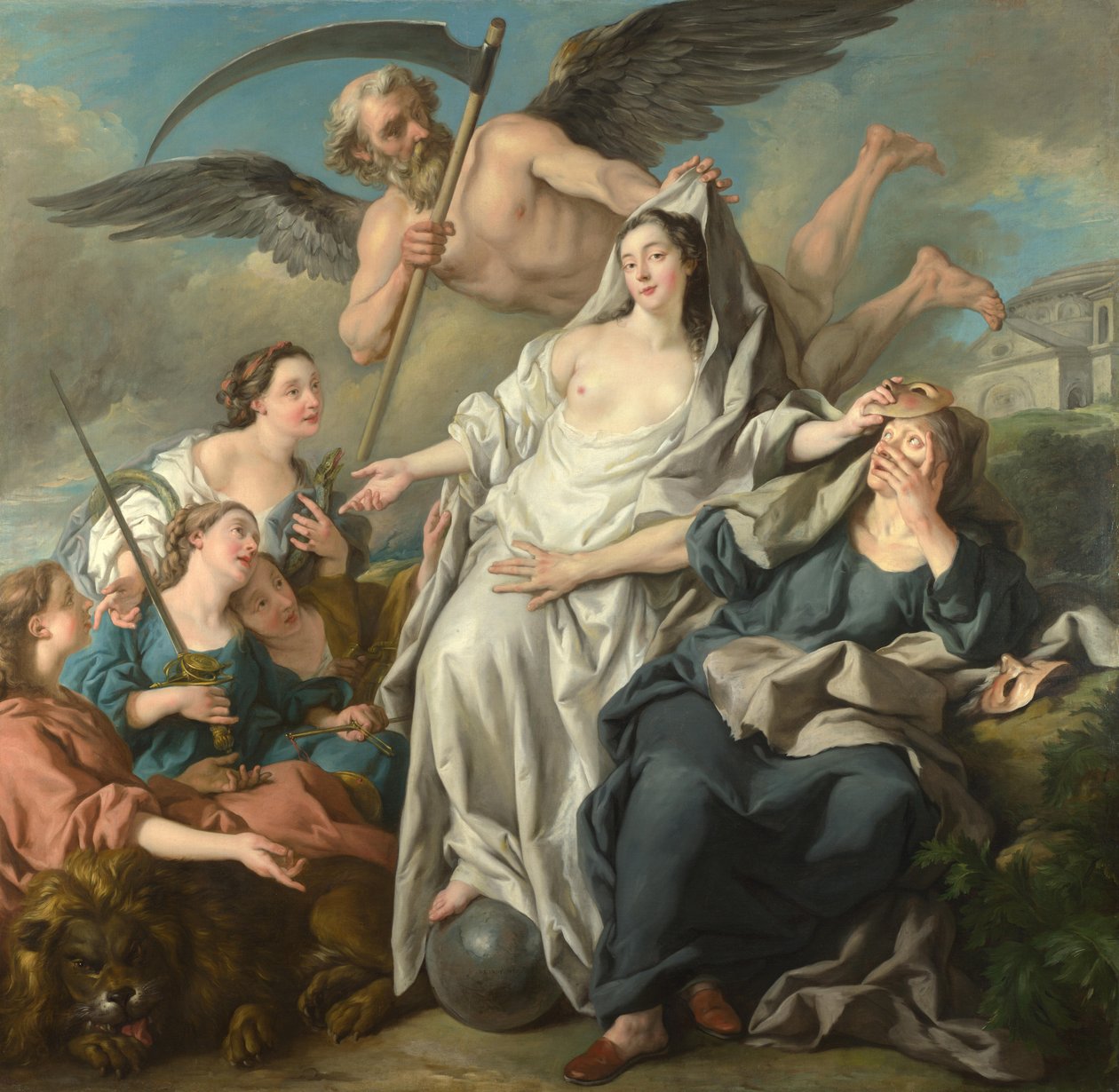 Aika paljastaa totuuden, 1733 tekijältä Jean François de Troy