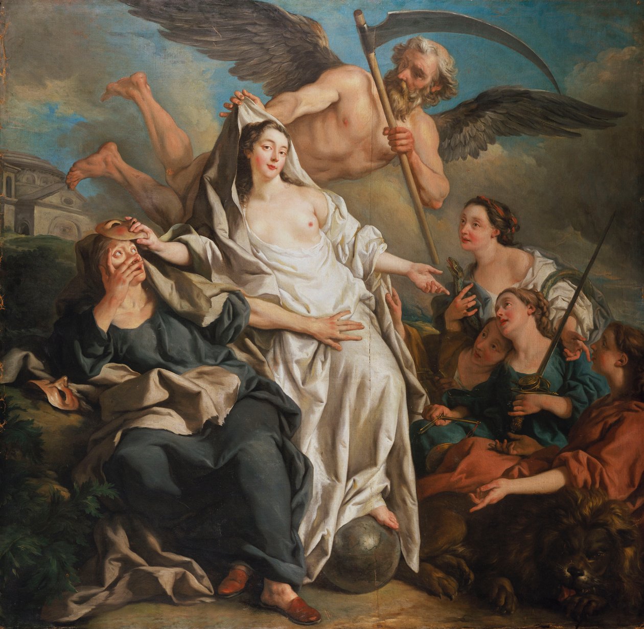 Aika paljastaa totuuden, 1733 tekijältä Jean François de Troy
