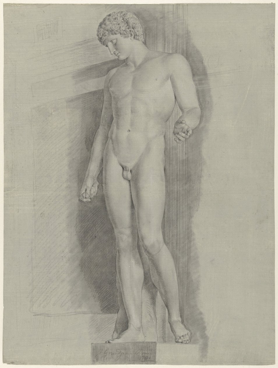 Albani Antinous -nimisen patsaan tutkimus tekijältä Jean Grandjean