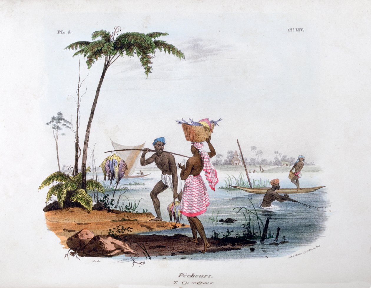 Kalastaja, 1828 tekijältä Jean Henri Marlet