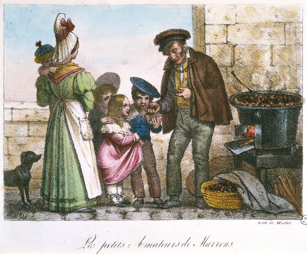 The Little Chestnut Connoisseurs, n. 1810-20 tekijältä Jean Henri Marlet