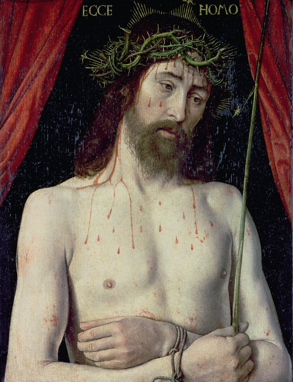 Ecce Homo, n. 1494 (öljy puulle) tekijältä Jean Hey