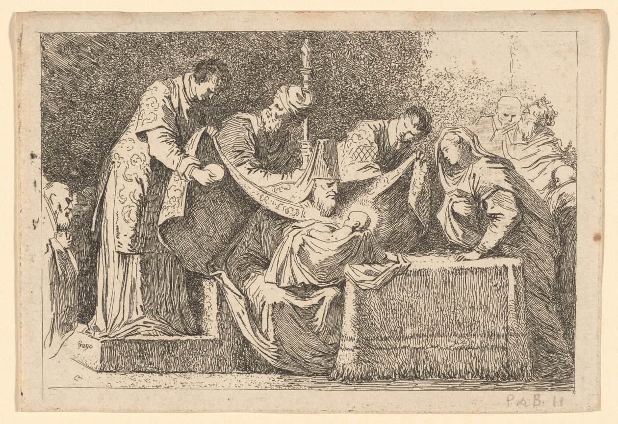 La circumcisió finlandesa tekijältä Jean Honoré Fragonard after Jacopo Tintoretto
