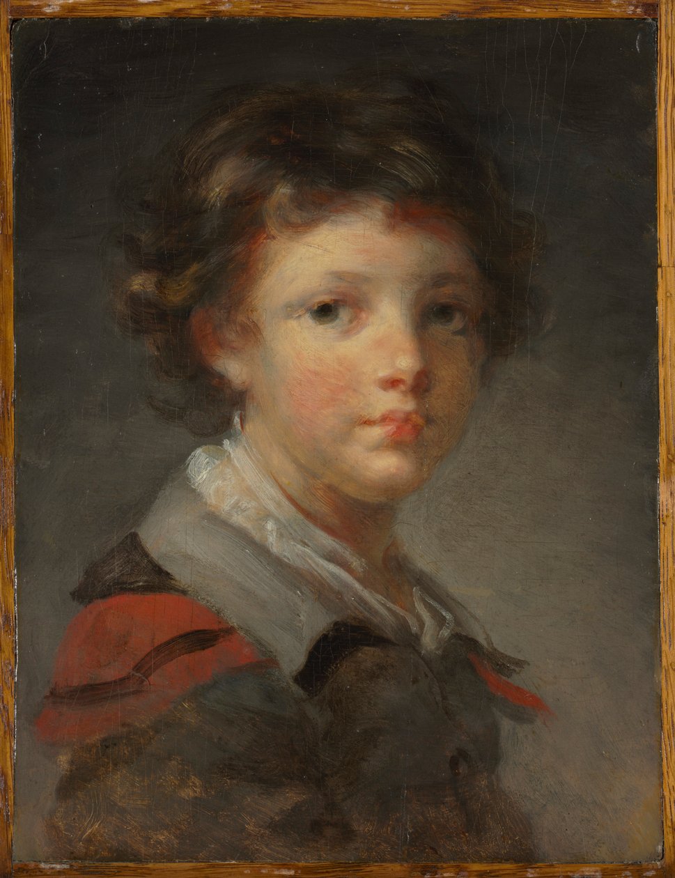 Poika punavuoratussa viitassa, 1780-luku. tekijältä Jean Honore Fragonard