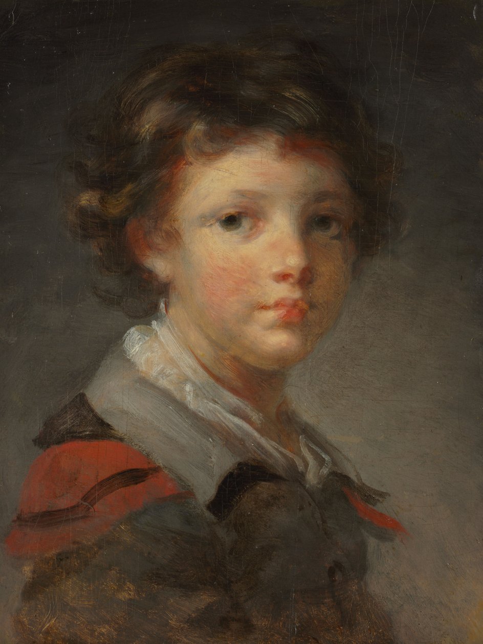Poika punaisella viitassa, 1780-luku tekijältä Jean Honore Fragonard