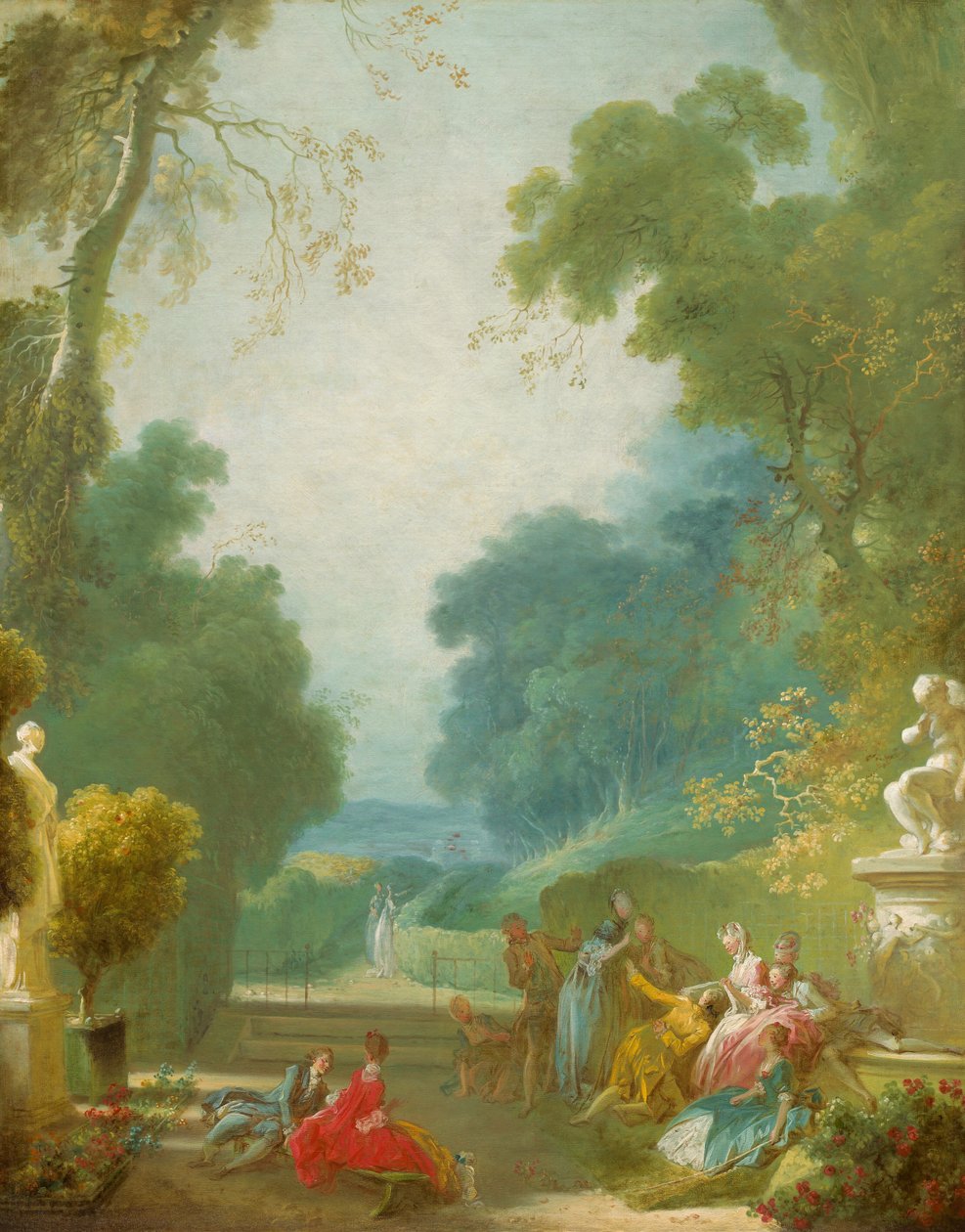 Kuumien sydänsimpukoiden peli tekijältä Jean Honore Fragonard
