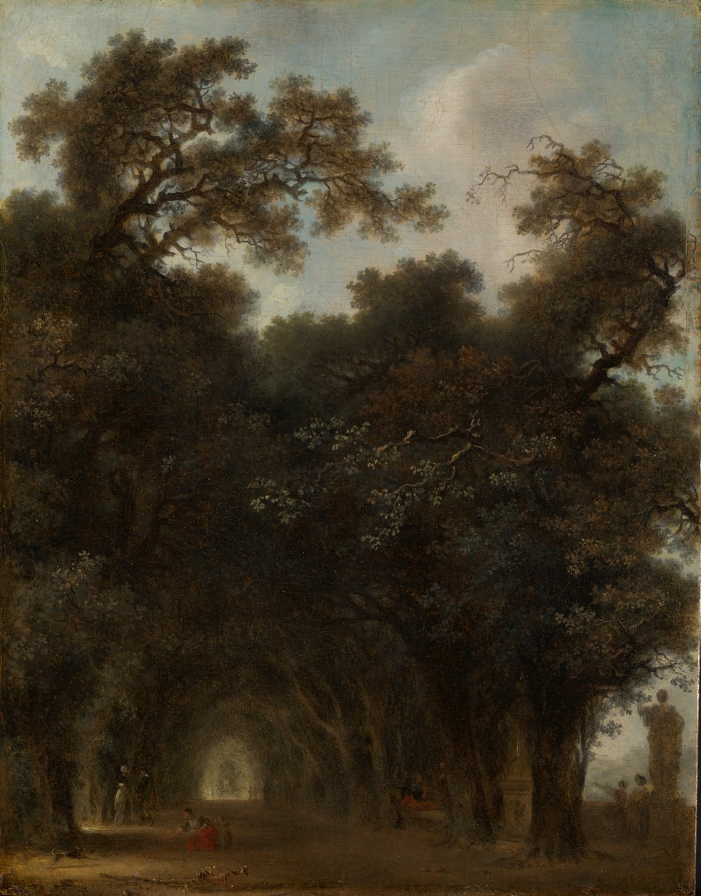 Shaded Avenue, n. 1775. tekijältä Jean Honore Fragonard