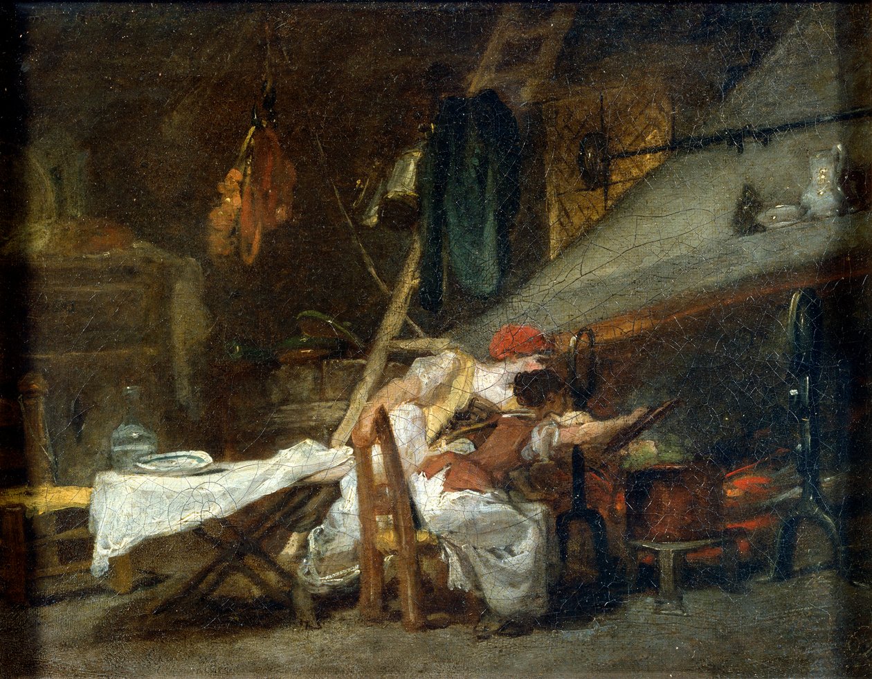 Lieden äärellä, 1700-luvun alku tai 1800-luvun alku tekijältä Jean Honore Fragonard