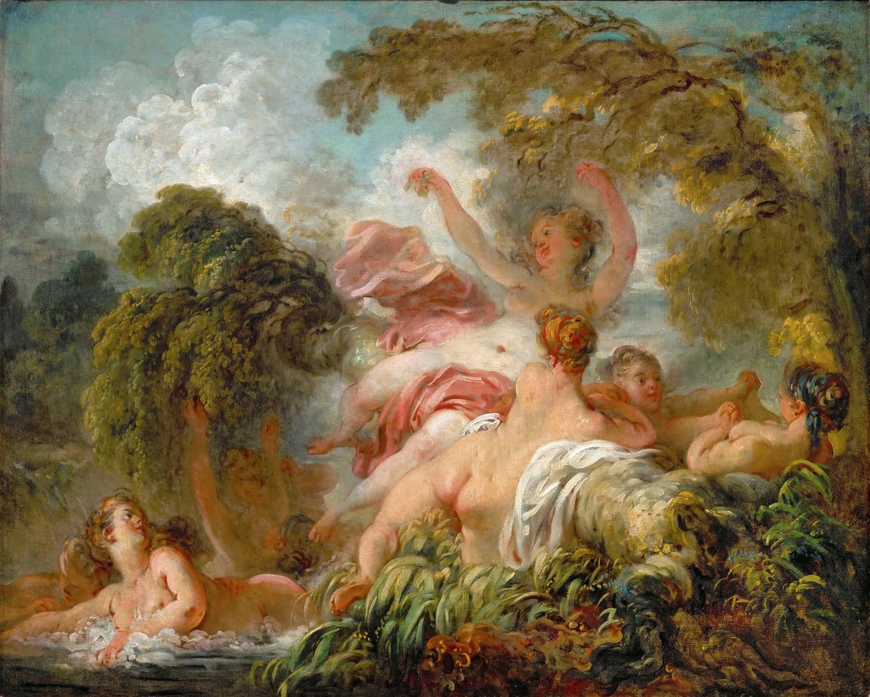 Uimarit tekijältä Jean Honore Fragonard