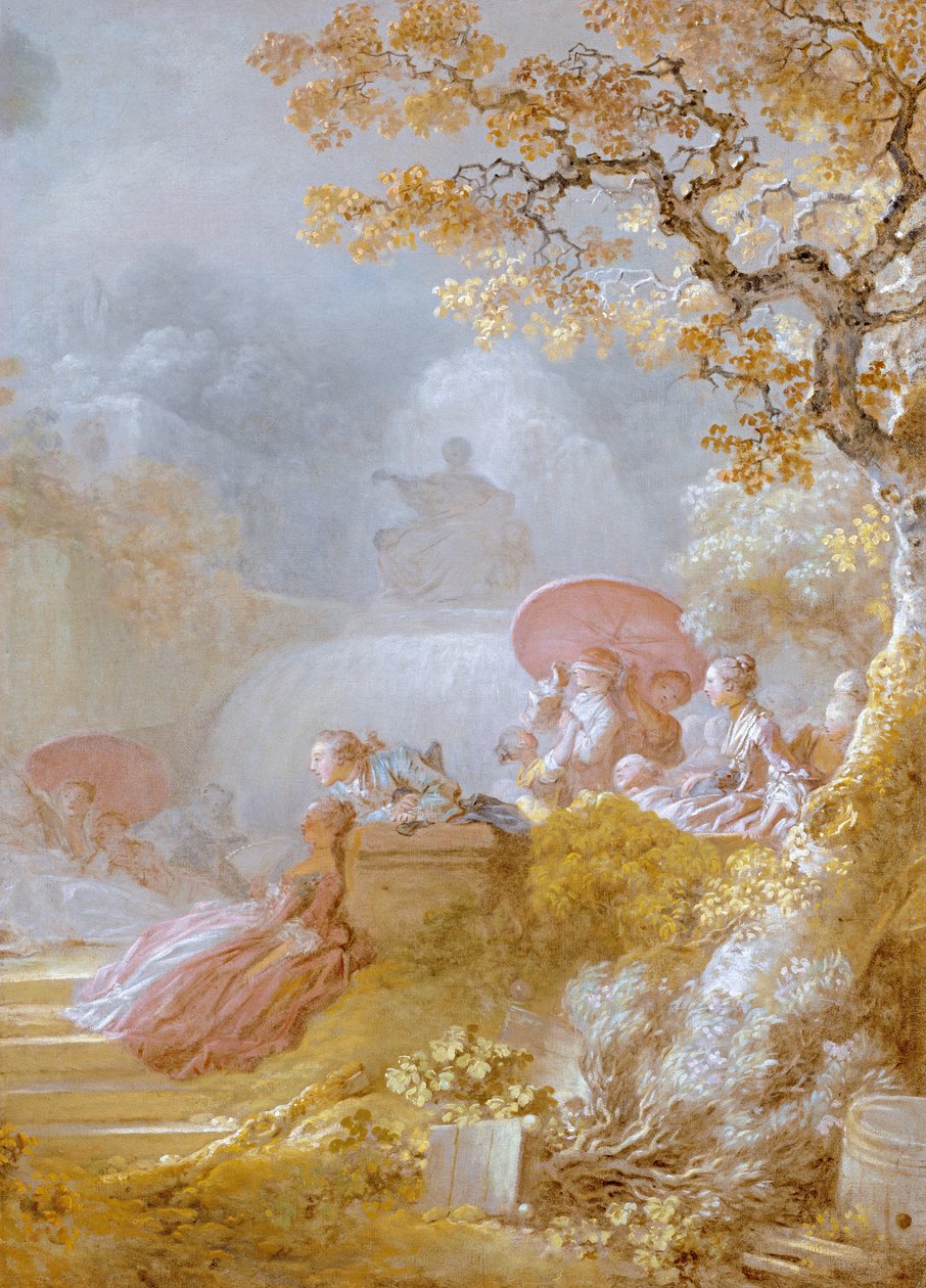 Blindmans Buff (Le Colin-Maillard) n. 1755-80 tekijältä Jean Honore Fragonard