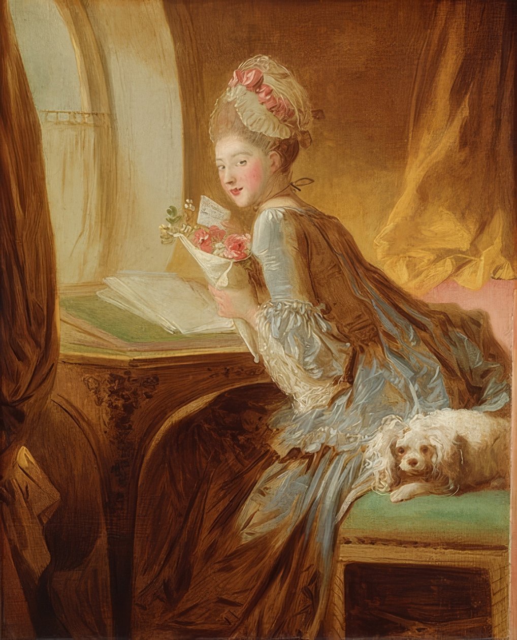 Rakkauskirje. 1770-luvun alku tekijältä Jean Honore Fragonard